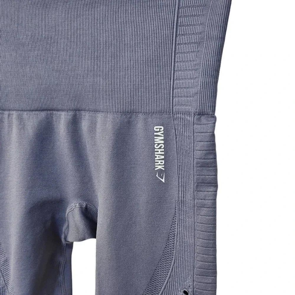 Gymshark Energy Seamless Leggings Size XS Purple Athletic Activewear - Picture 3 of 7